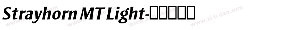 Strayhorn MT Light字体转换